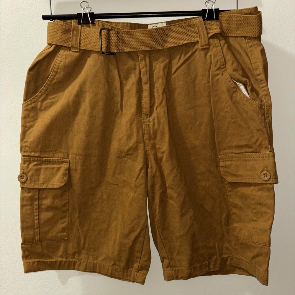 Men's Tan Cargo Shorts